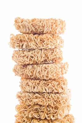 noodles stacked