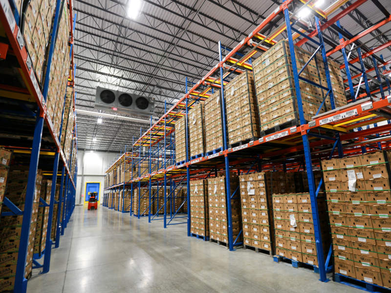 The 60,000ft² facility includes 2,600 pallet positions. Credit: Index Fresh.