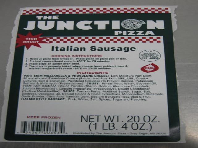 Junction Pizza Italian Sausage Thick Crust